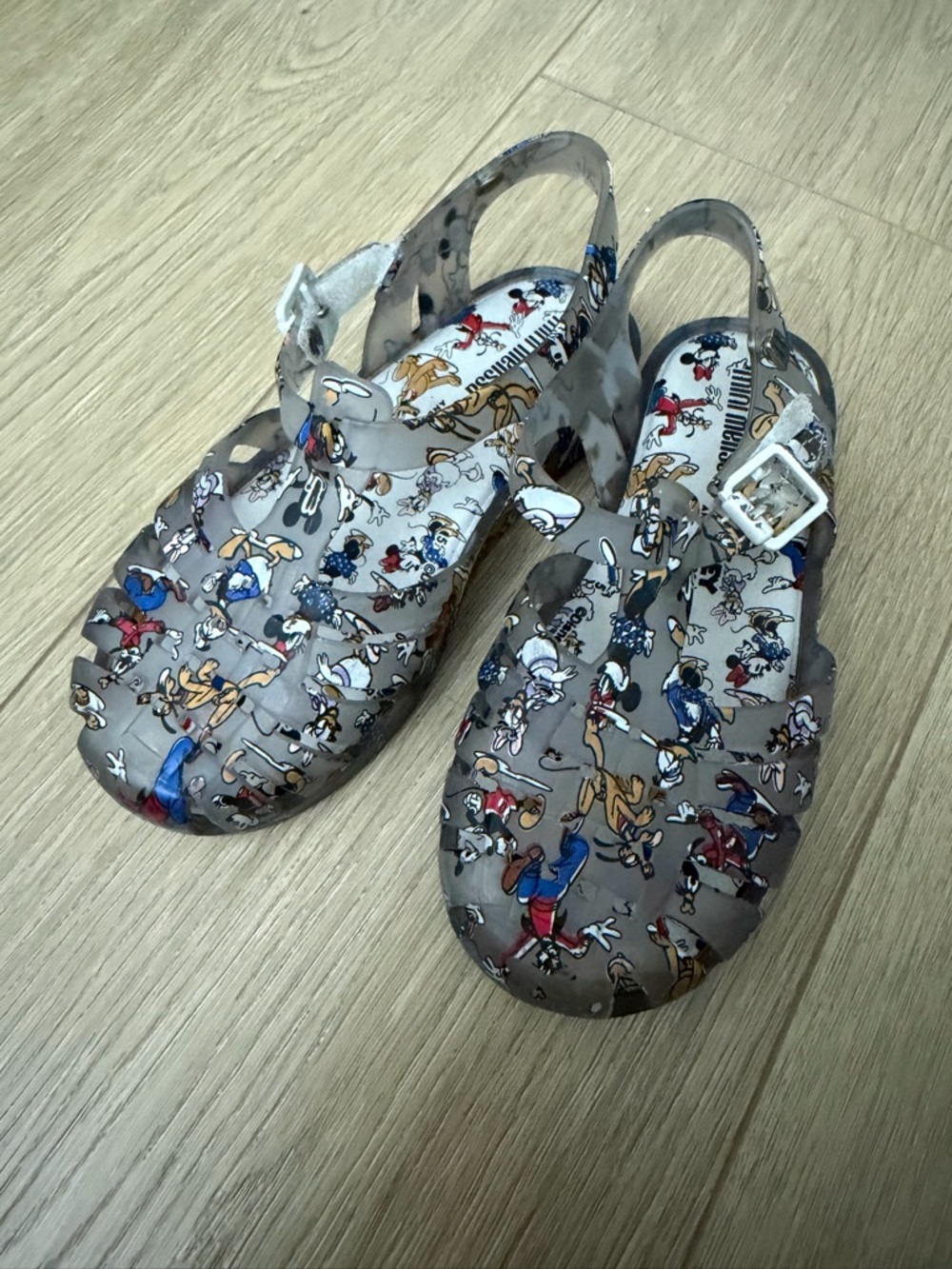 Mini Melissa x Disney jelly Sandals Mickey and friends size 10c